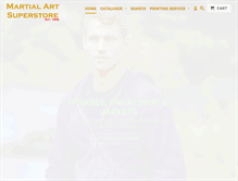 Tablet Screenshot of martialartsuperstore.com